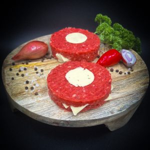 Steak de bœuf cœur de fromage
