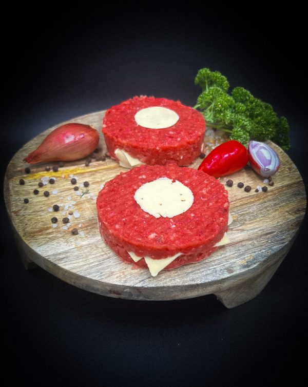 Steak de bœuf cœur de fromage